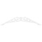 Ekena Millwork Pitch Carrillo Architectural Grade PVC Gable Pediment, 72"W x 18"H x 1"P (6/12) GPP072X018X100CRL - alternate 3